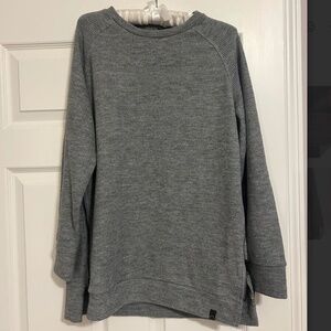 Grey Varley Sweater with Zippers, size Medium